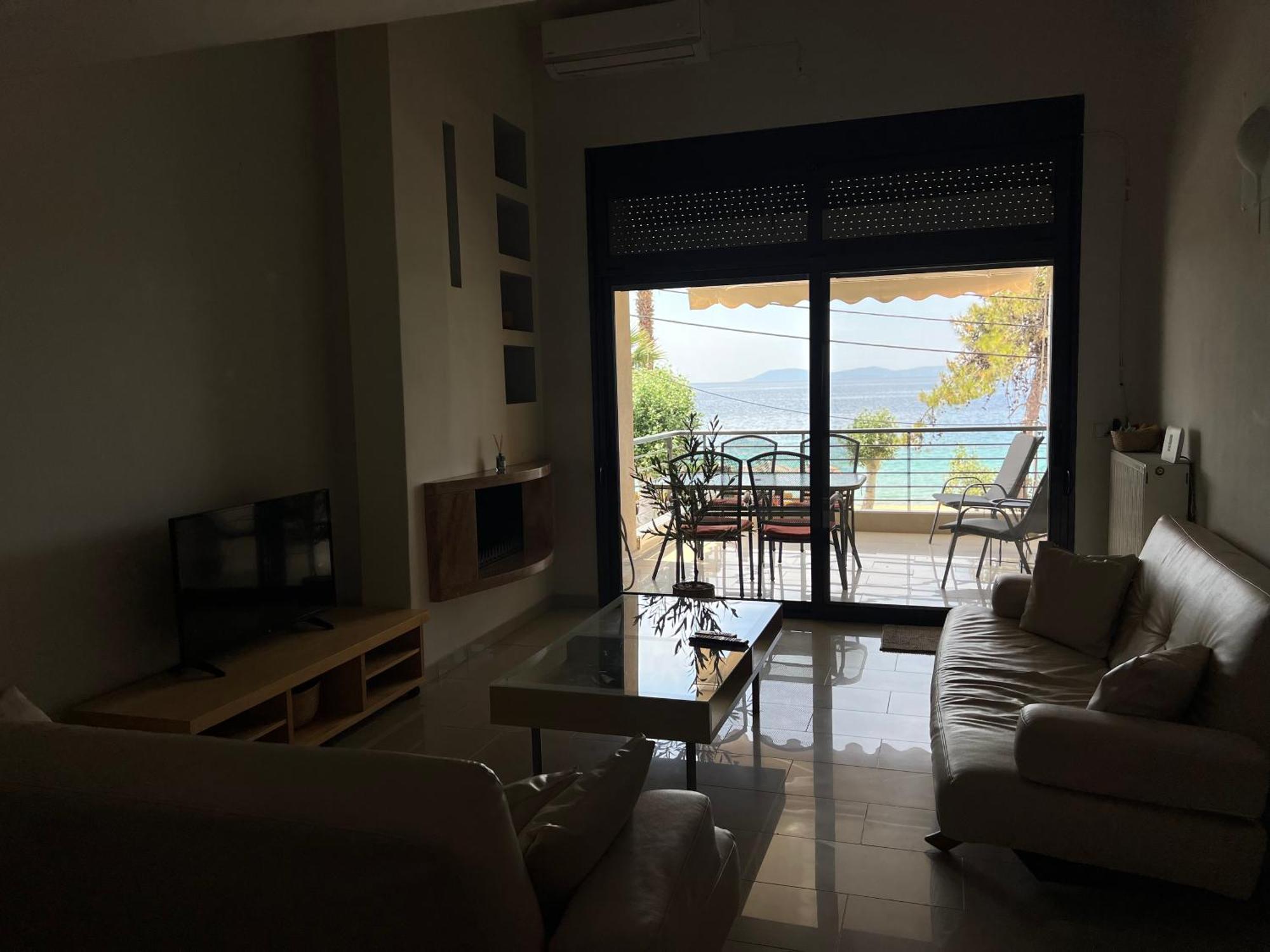 Two-Storey Beachfront Maisonette Toroni Exterior photo